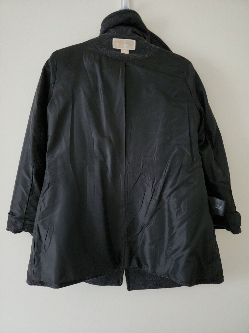 Michael Michael Kors Grey Wool Pea Coat Size S WPL7888 Double Breasted Jacket - Picture 6 of 11